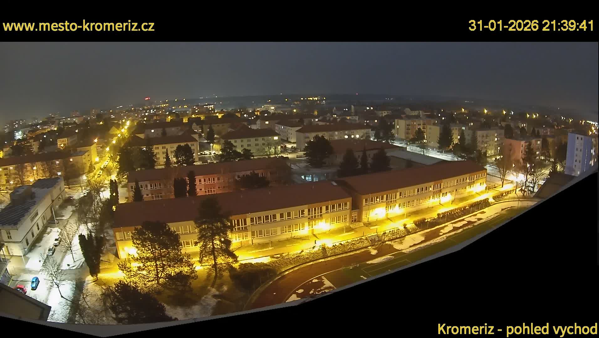 Kroměříž  East View Skyline Live Cam - Kromeriz, Zlin, Czechia