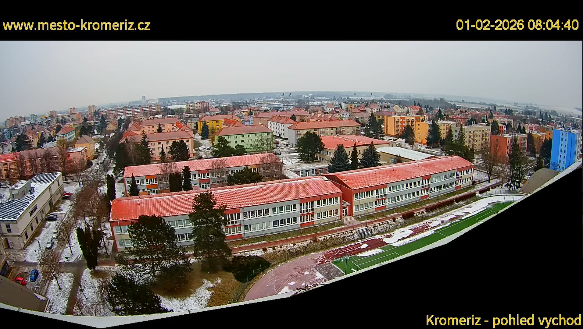 Kroměříž  East View Skyline Live Cam - Kromeriz, Zlin, Czechia