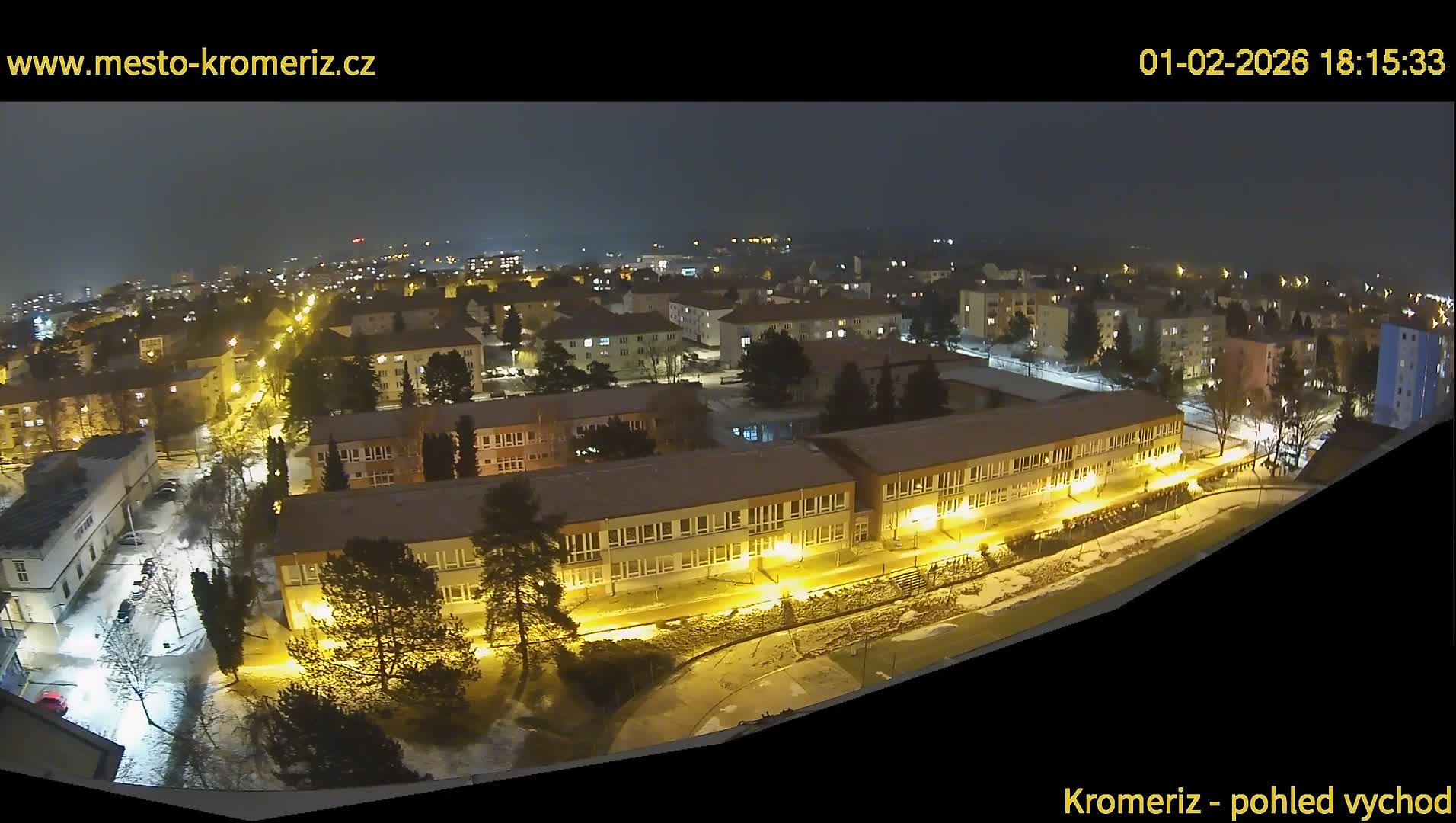 Kroměříž  East View Skyline Live Cam - Kromeriz, Zlin, Czechia