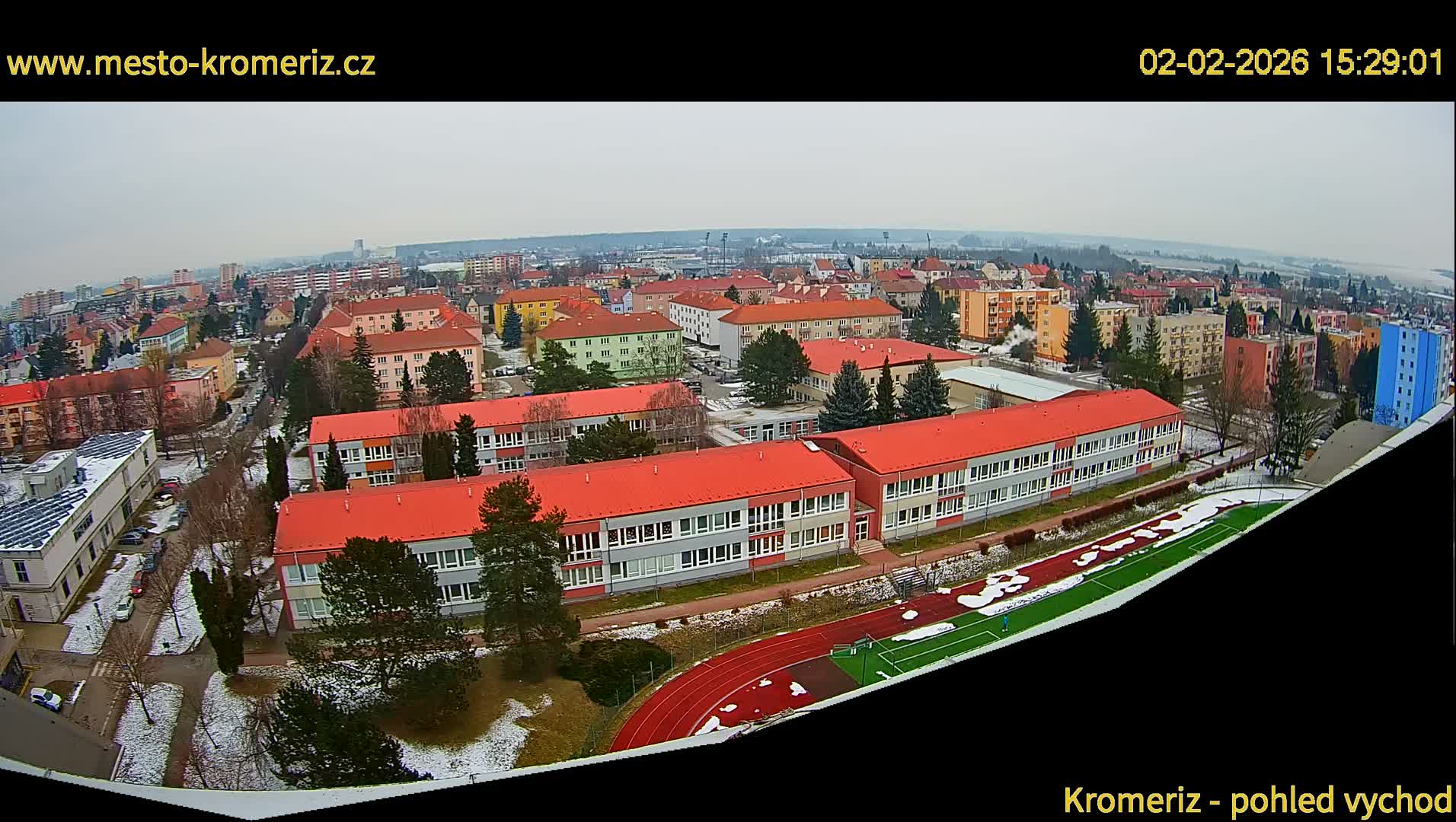Kroměříž  East View Skyline Live Cam - Kromeriz, Zlin, Czechia