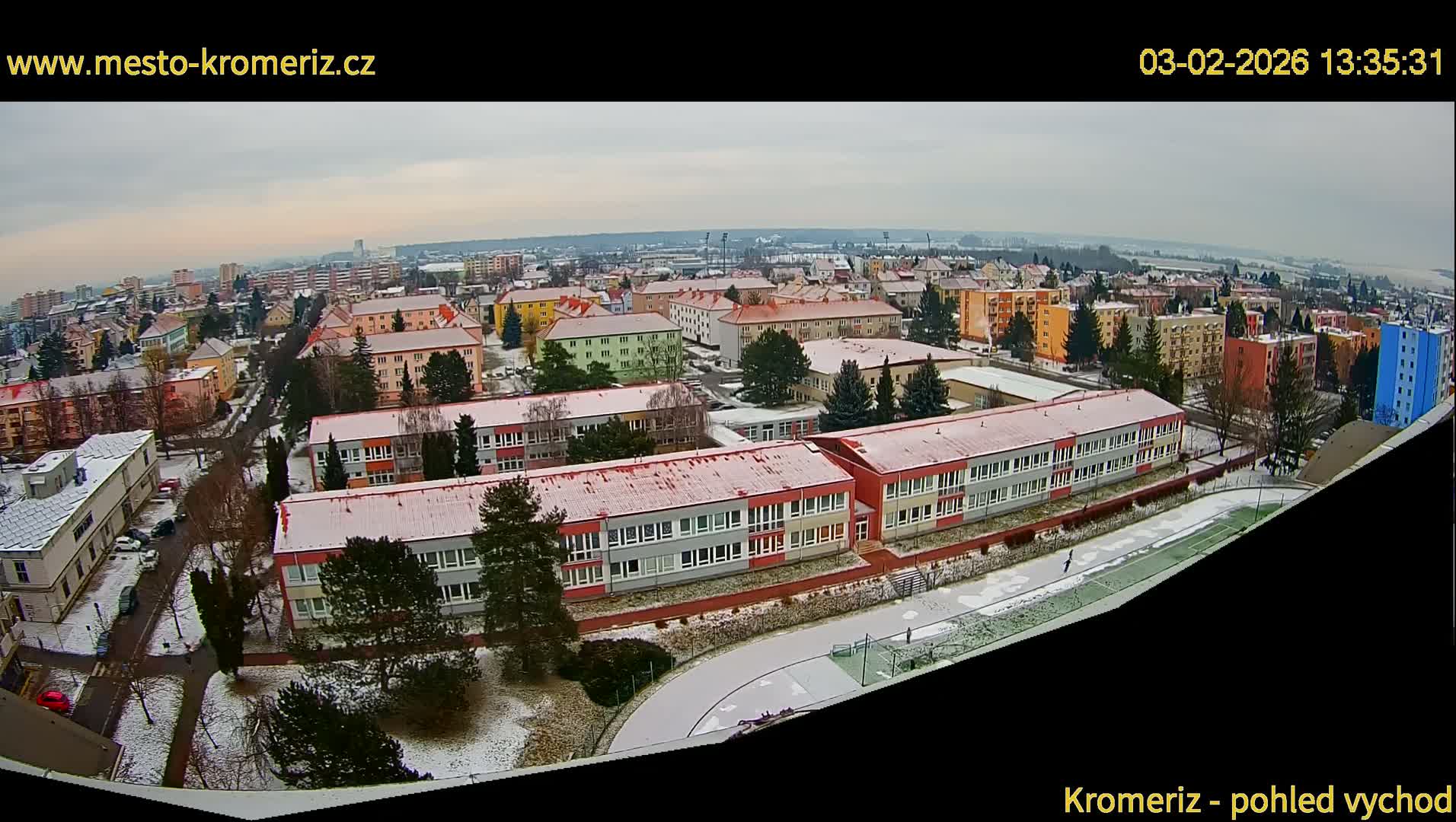 Kroměříž  East View Skyline Live Cam - Kromeriz, Zlin, Czechia