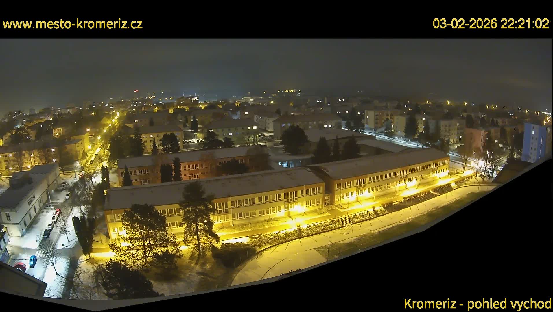 Kroměříž  East View Skyline Live Cam - Kromeriz, Zlin, Czechia