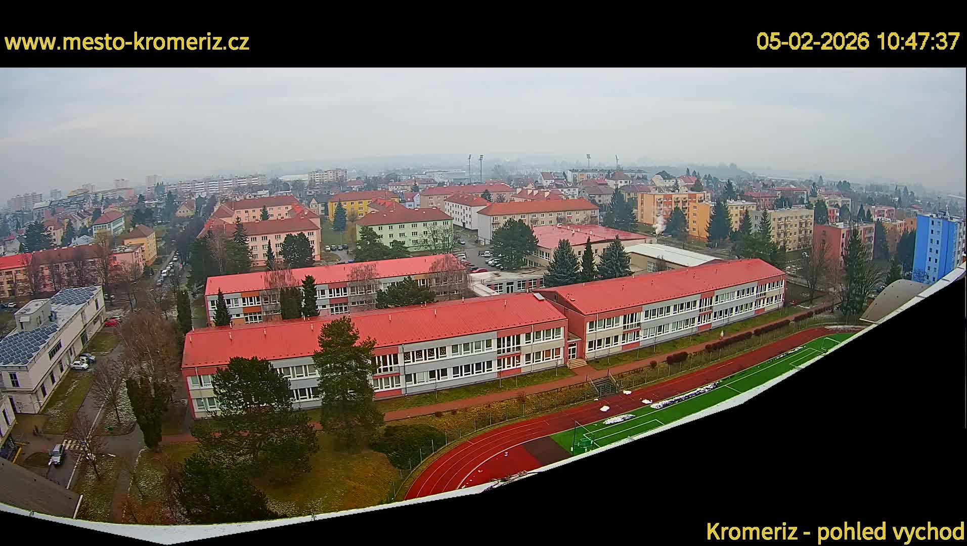 Kroměříž  East View Skyline Live Cam - Kromeriz, Zlin, Czechia