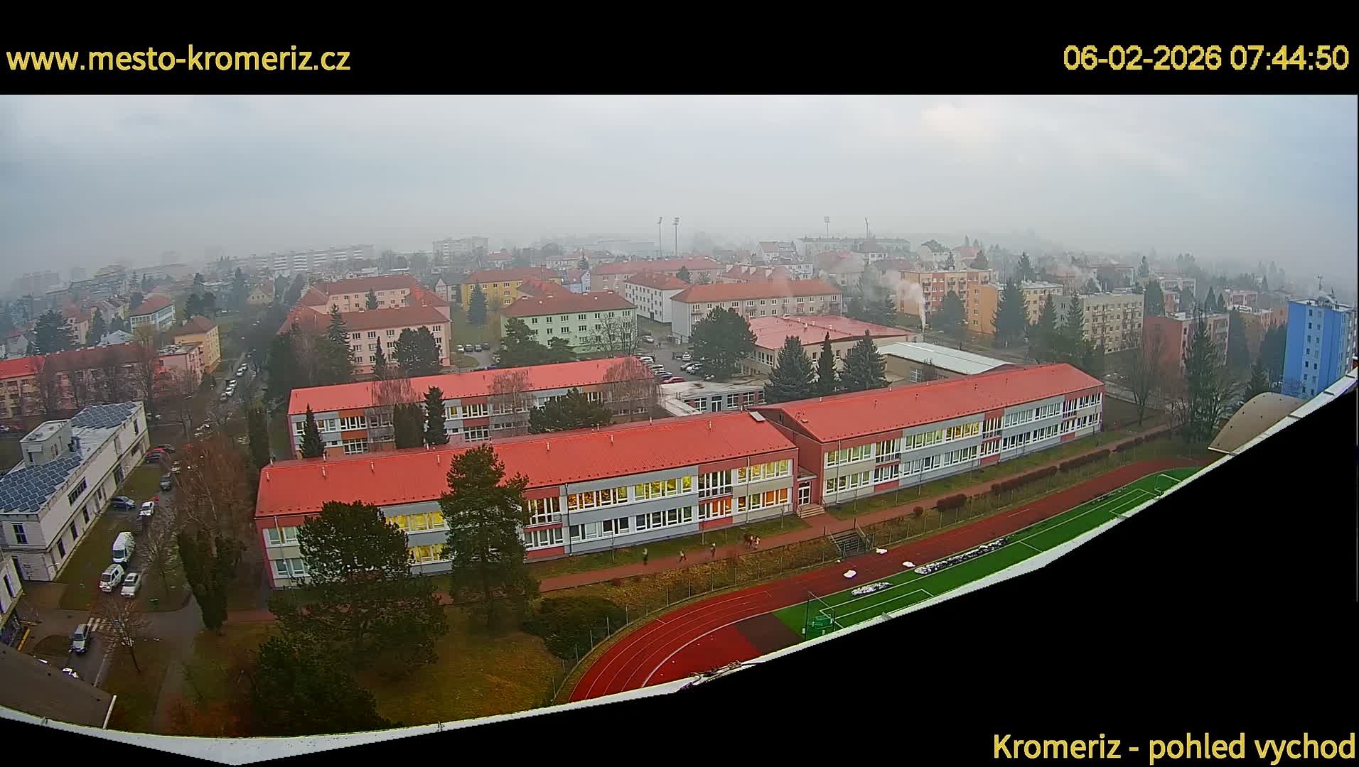 Kroměříž  East View Skyline Live Cam - Kromeriz, Zlin, Czechia