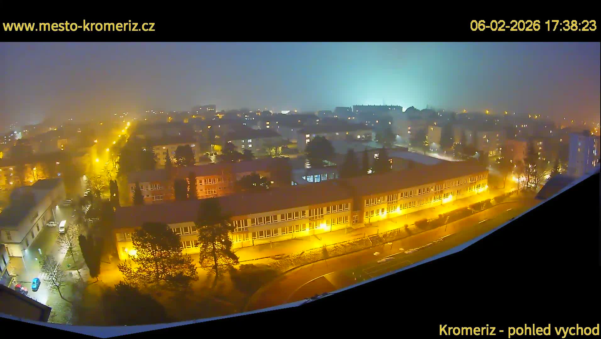 Kroměříž  East View Skyline Live Cam - Kromeriz, Zlin, Czechia