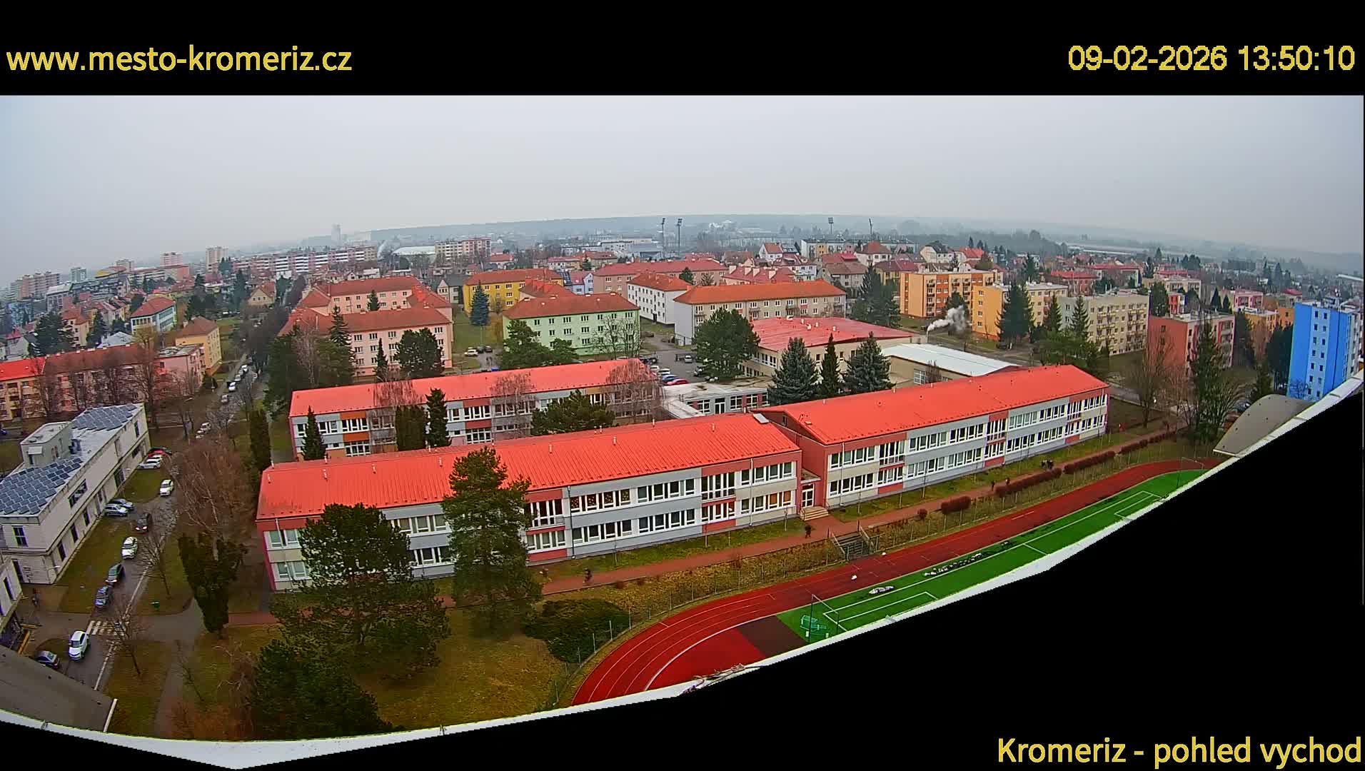 Kroměříž  East View Skyline Live Cam - Kromeriz, Zlin, Czechia