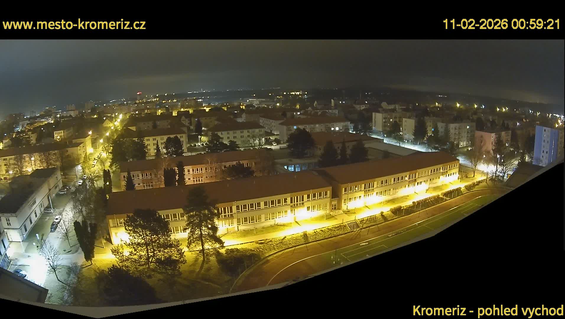 Kroměříž  East View Skyline Live Cam - Kromeriz, Zlin, Czechia