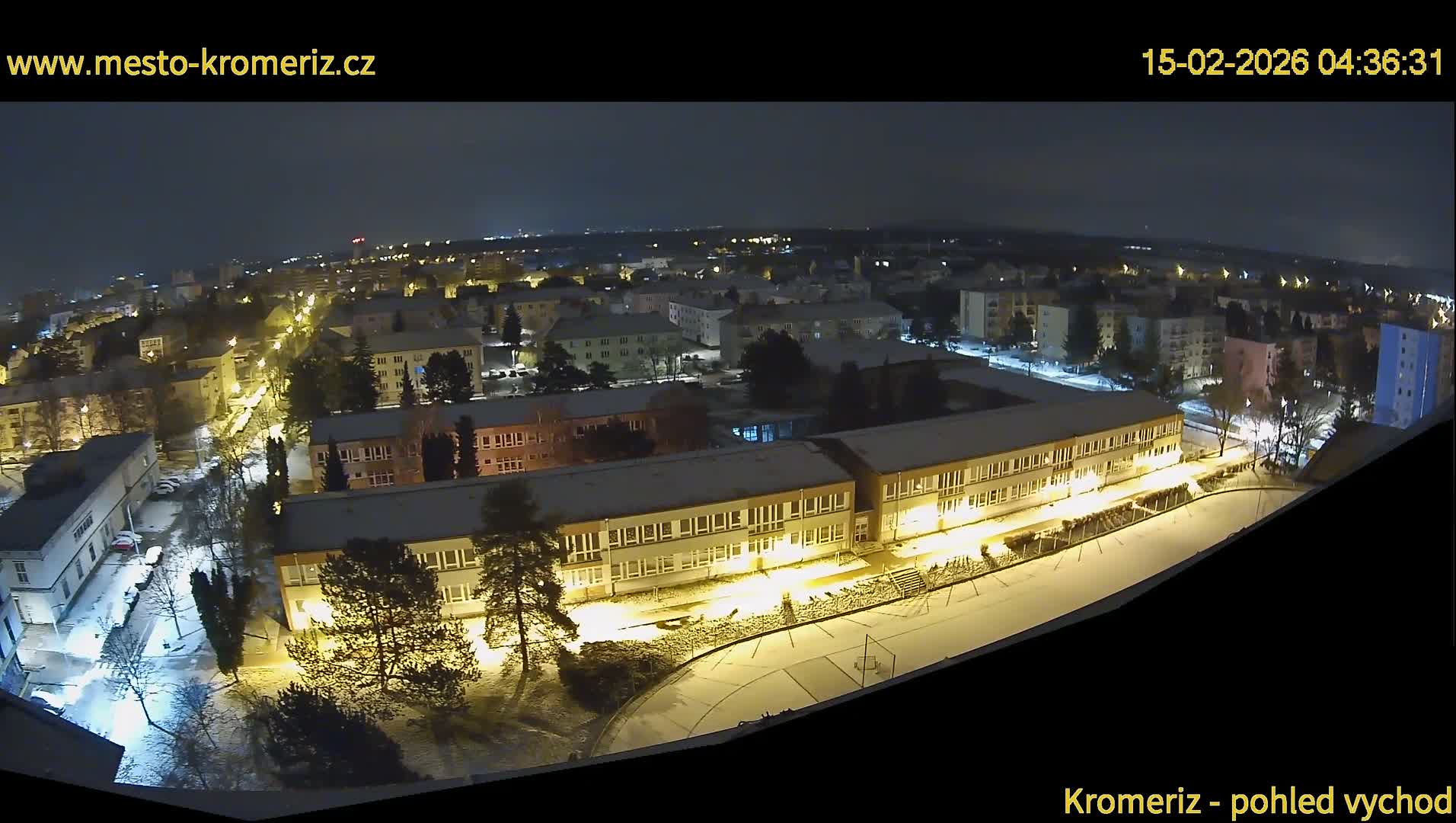 Kroměříž  East View Skyline Live Cam - Kromeriz, Zlin, Czechia
