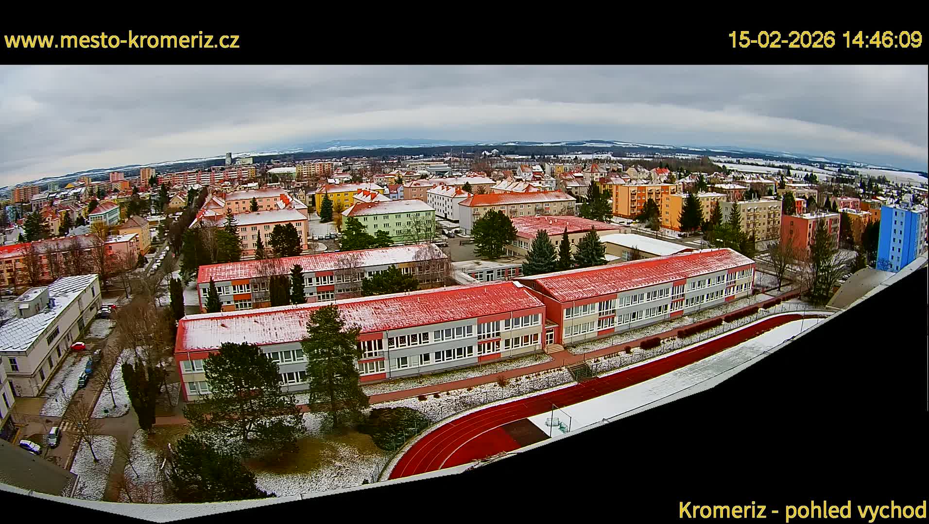 Kroměříž  East View Skyline Live Cam - Kromeriz, Zlin, Czechia