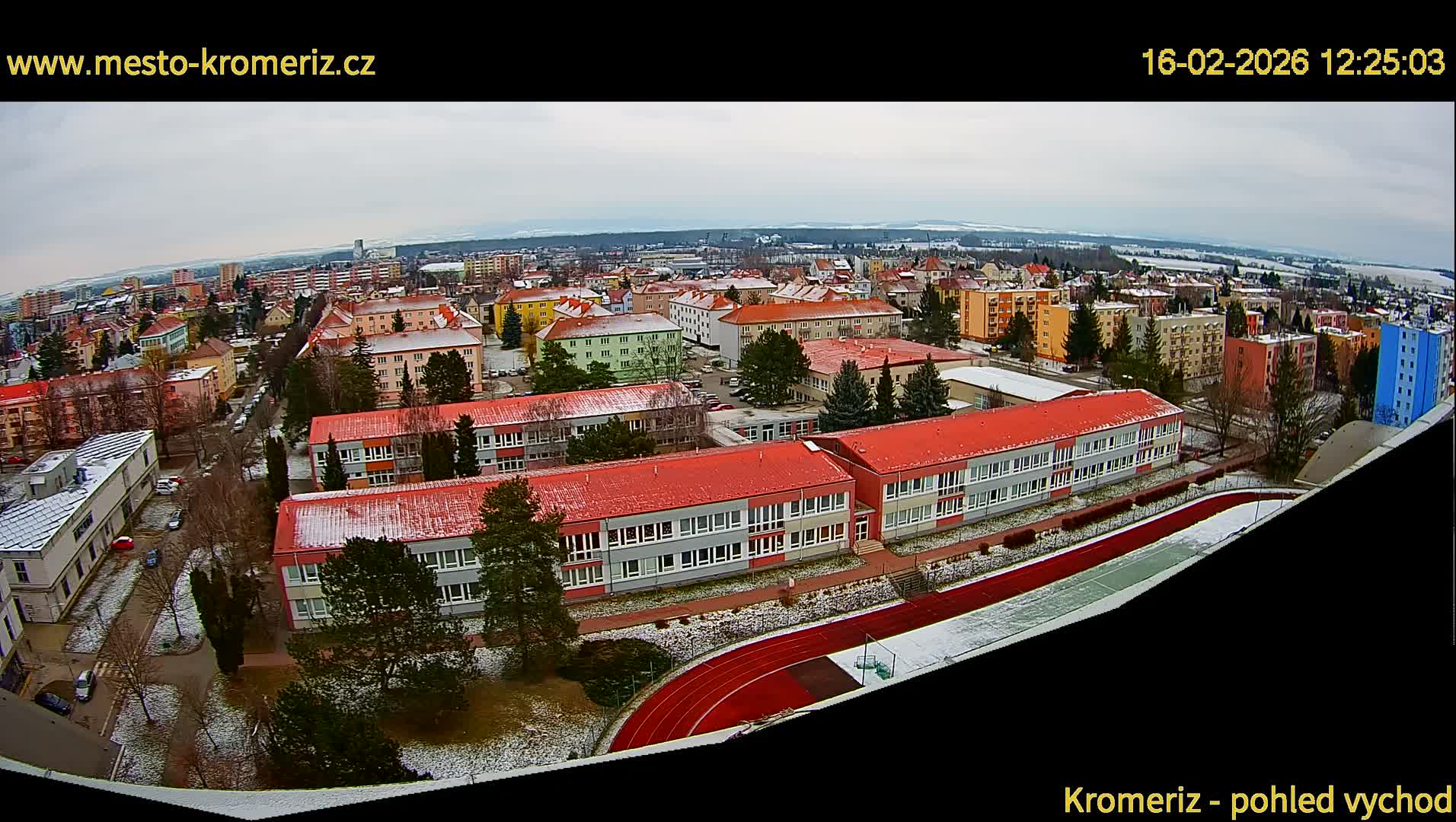 Kroměříž  East View Skyline Live Cam - Kromeriz, Zlin, Czechia