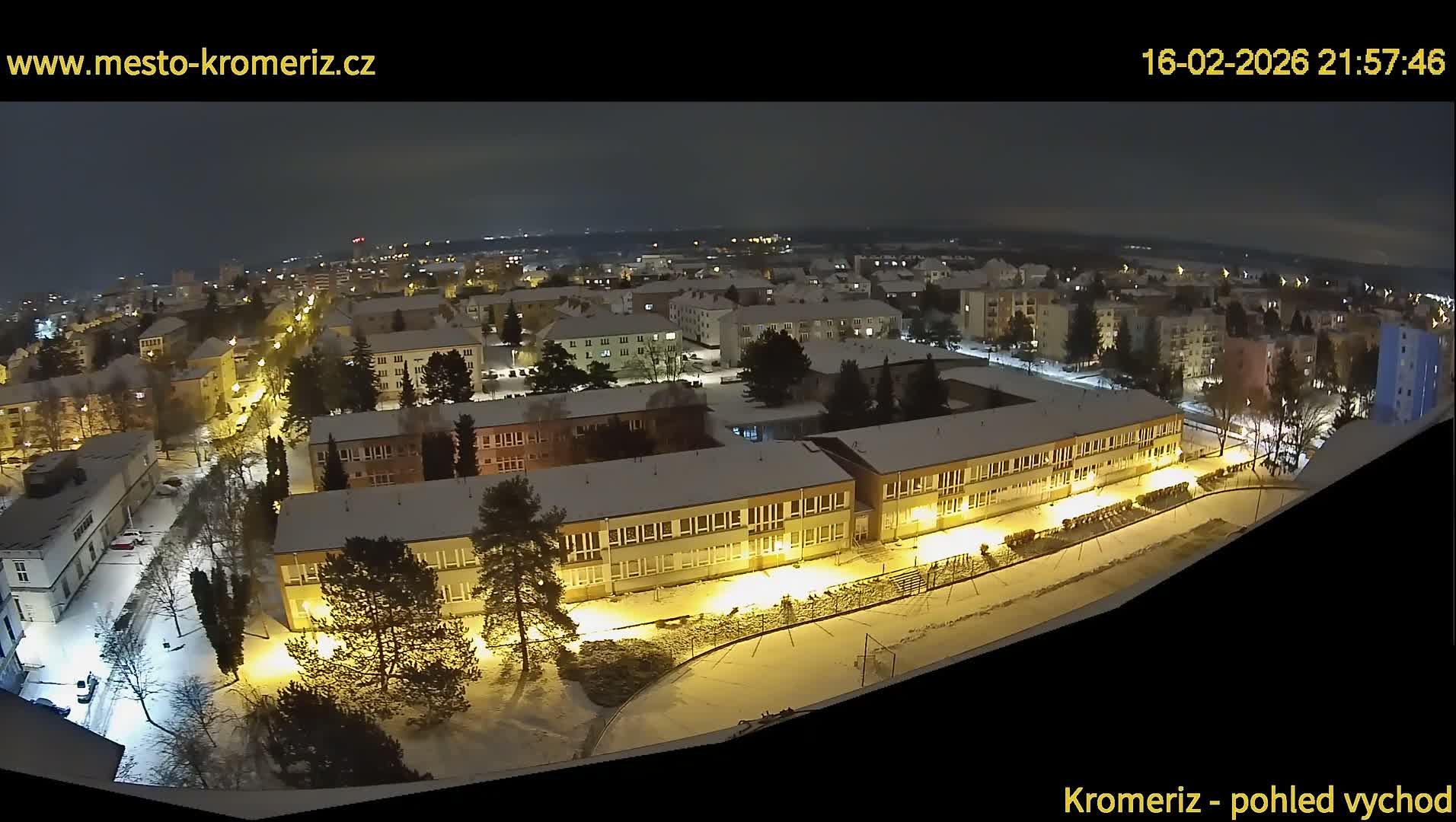 Kroměříž  East View Skyline Live Cam - Kromeriz, Zlin, Czechia