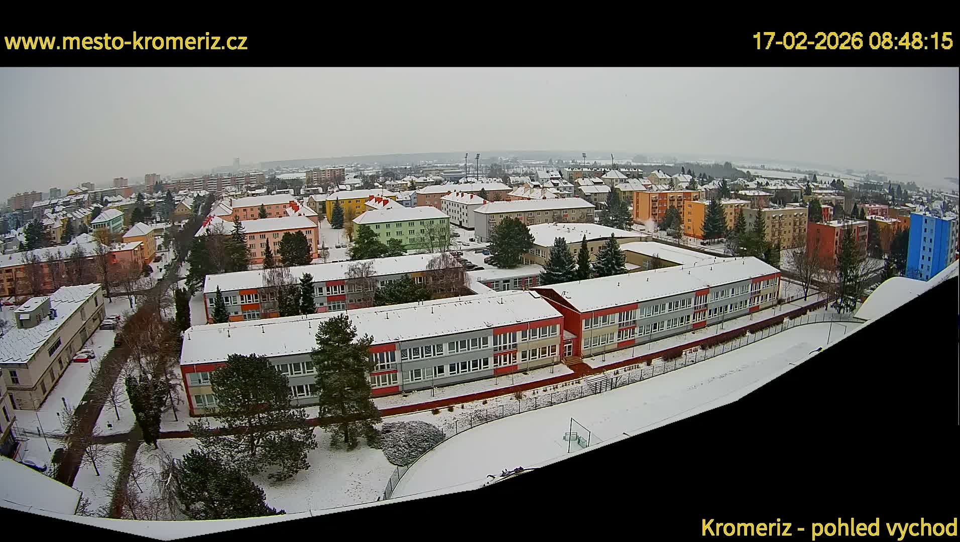Kroměříž  East View Skyline Live Cam - Kromeriz, Zlin, Czechia