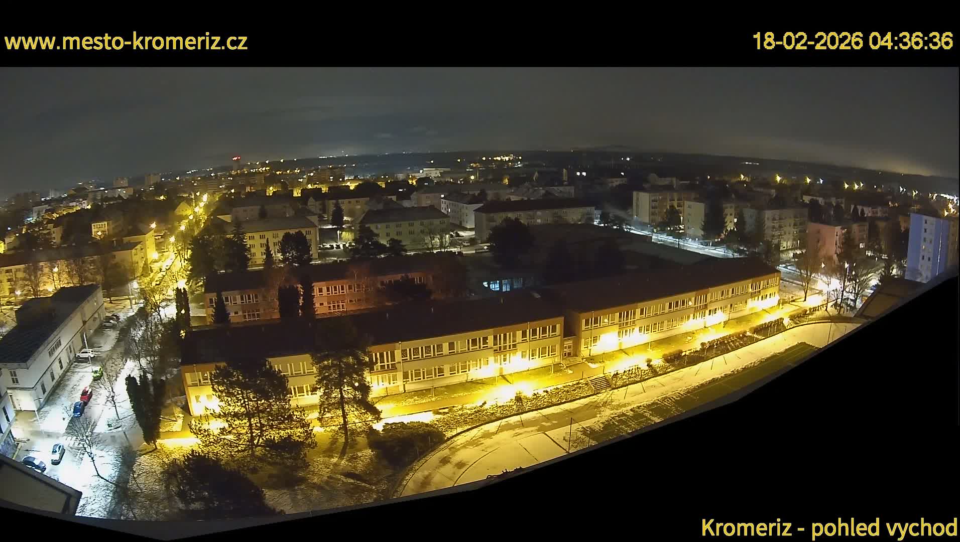 Kroměříž  East View Skyline Live Cam - Kromeriz, Zlin, Czechia