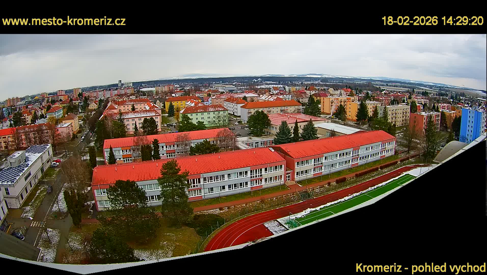 Kroměříž  East View Skyline Live Cam - Kromeriz, Zlin, Czechia