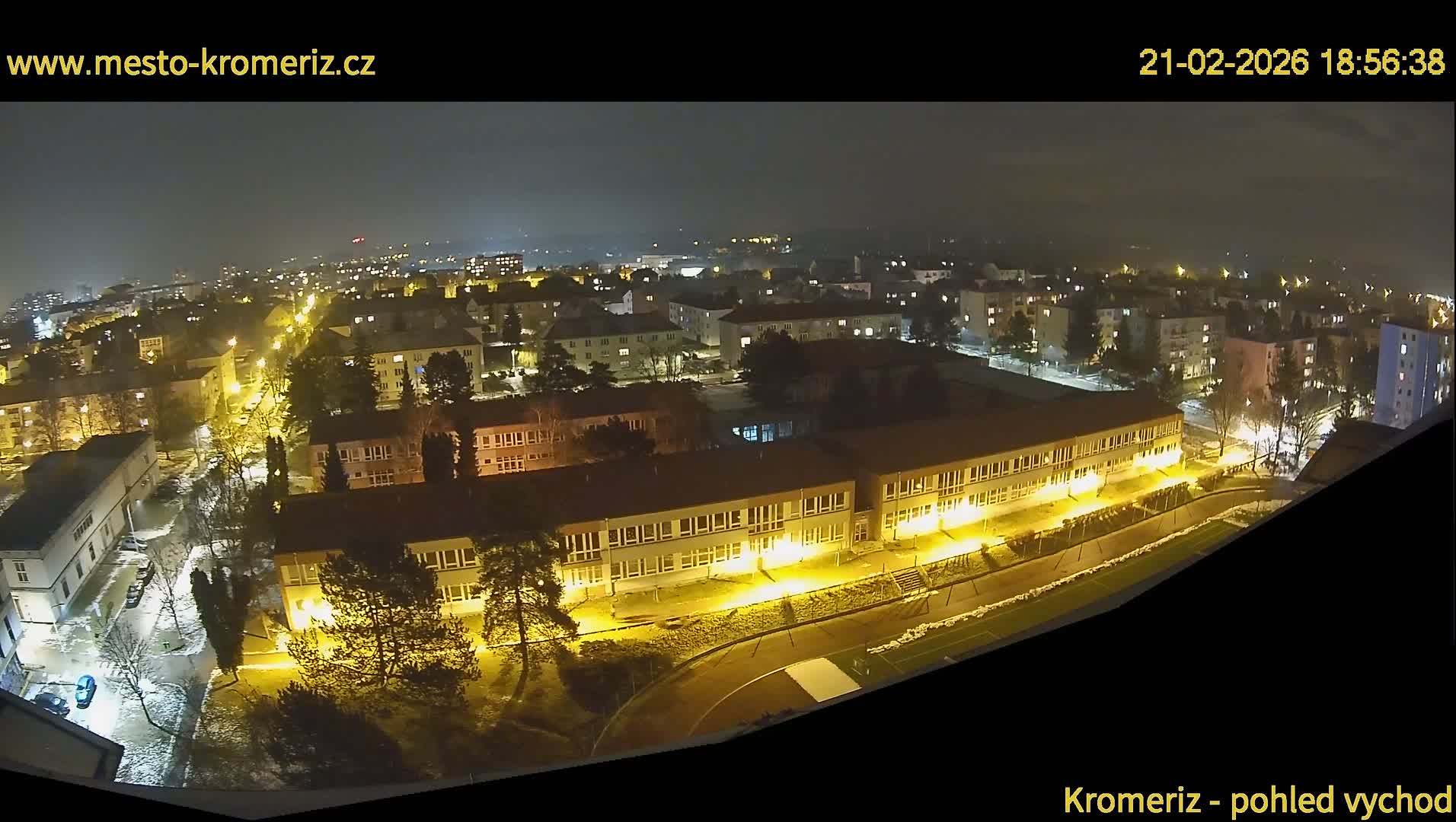 Kroměříž  East View Skyline Live Cam - Kromeriz, Zlin, Czechia