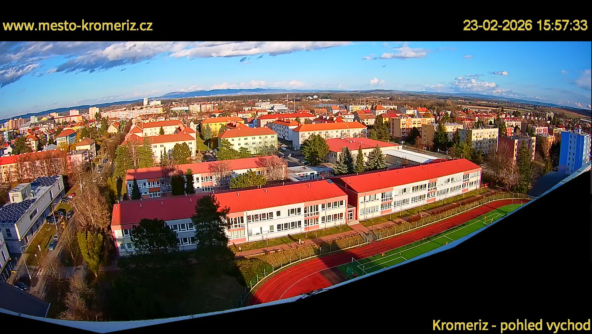 Kroměříž  East View Skyline Live Cam - Kromeriz, Zlin, Czechia
