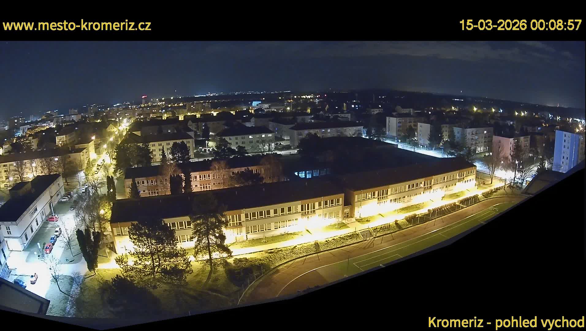Kroměříž  East View Skyline Live Cam - Kromeriz, Zlin, Czechia