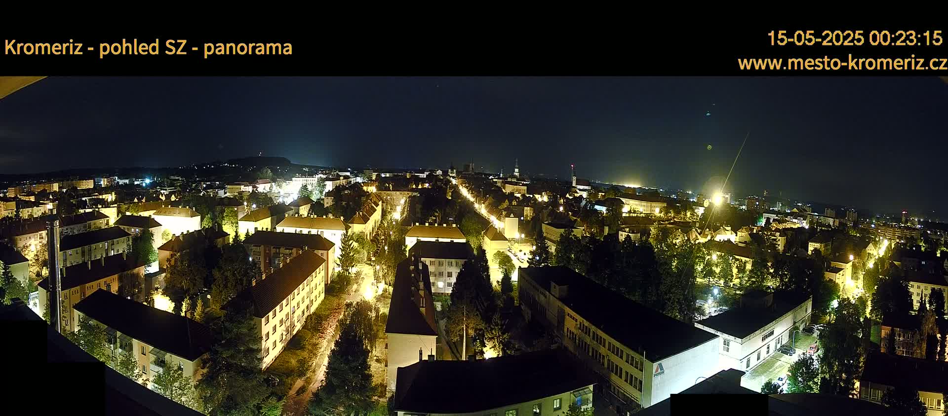 Kroměříž Northwest View Skyline Live Cam - Kromeriz, Zlin, Czechia