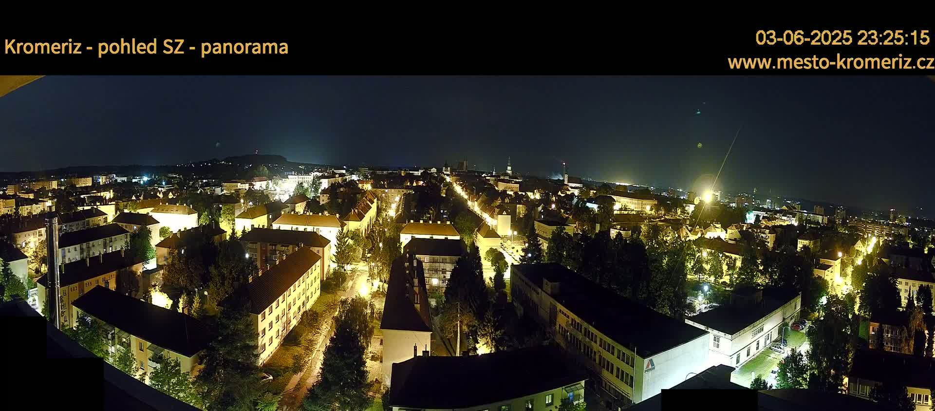 Kroměříž Northwest View Skyline Live Cam - Kromeriz, Zlin, Czechia