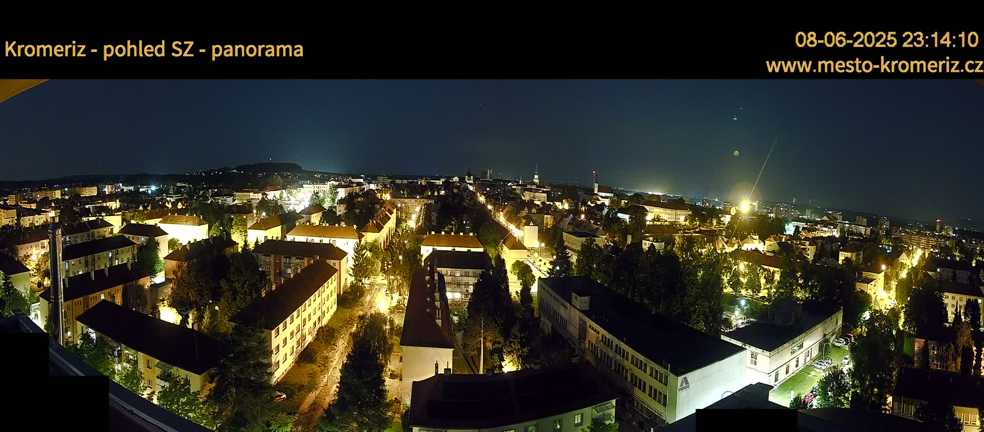 Kroměříž Northwest View Skyline Live Cam - Kromeriz, Zlin, Czechia