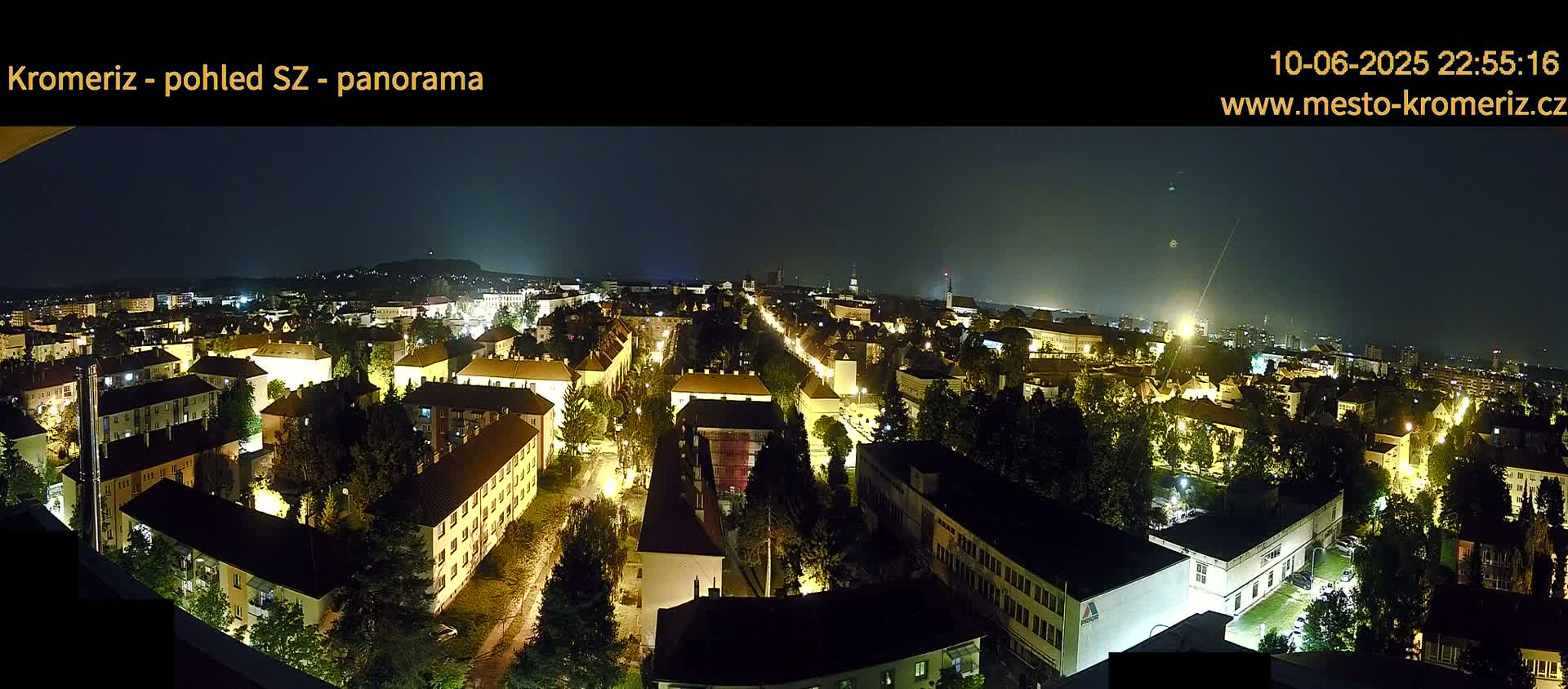 Kroměříž Northwest View Skyline Live Cam - Kromeriz, Zlin, Czechia