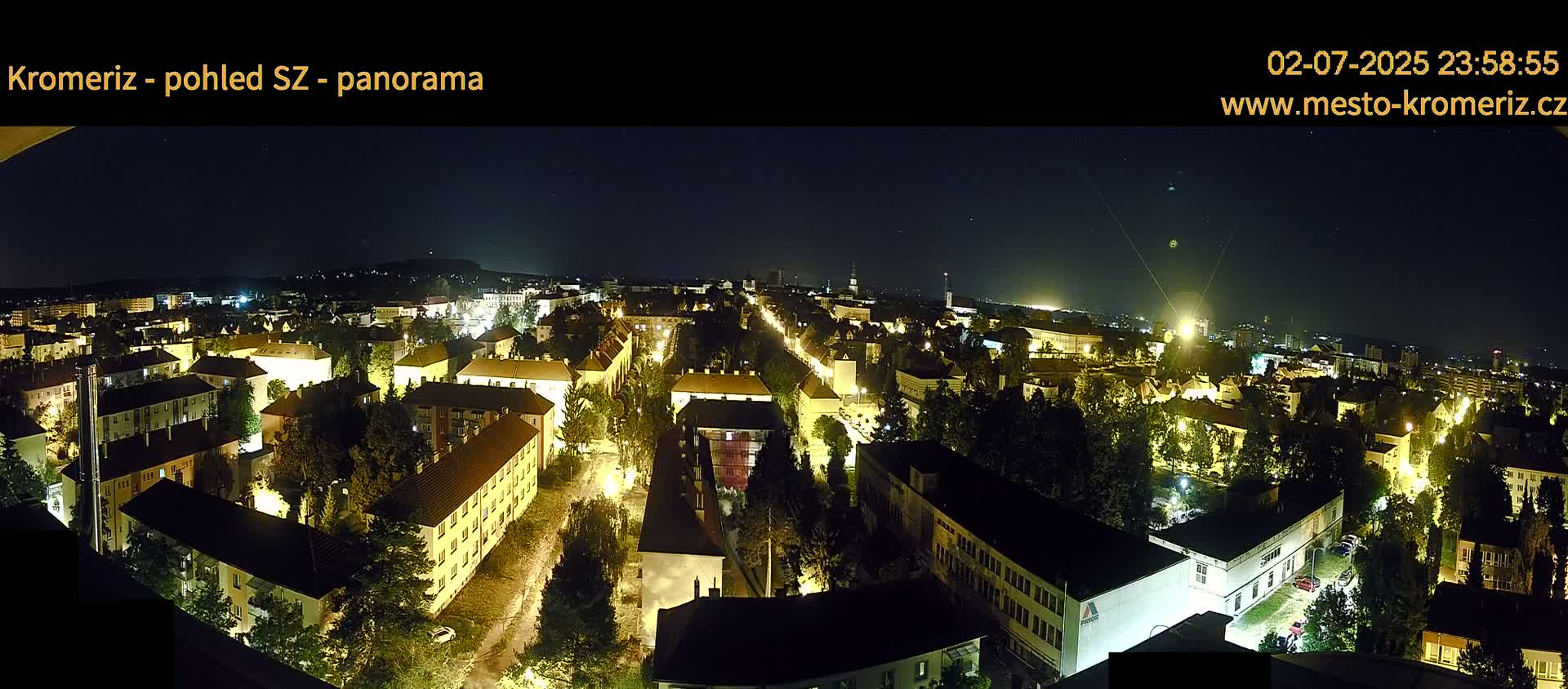 Kroměříž Northwest View Skyline Live Cam - Kromeriz, Zlin, Czechia