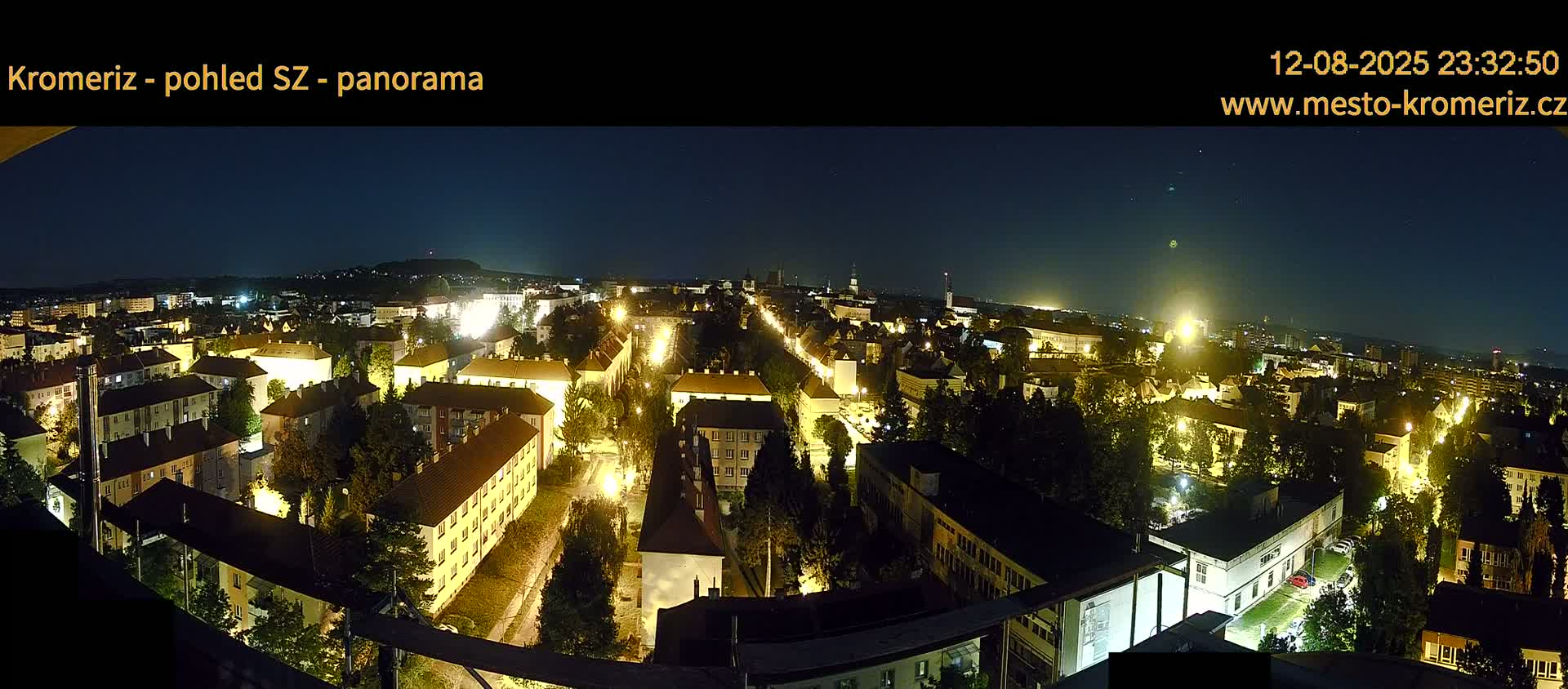 Kroměříž Northwest View Skyline Live Cam - Kromeriz, Zlin, Czechia