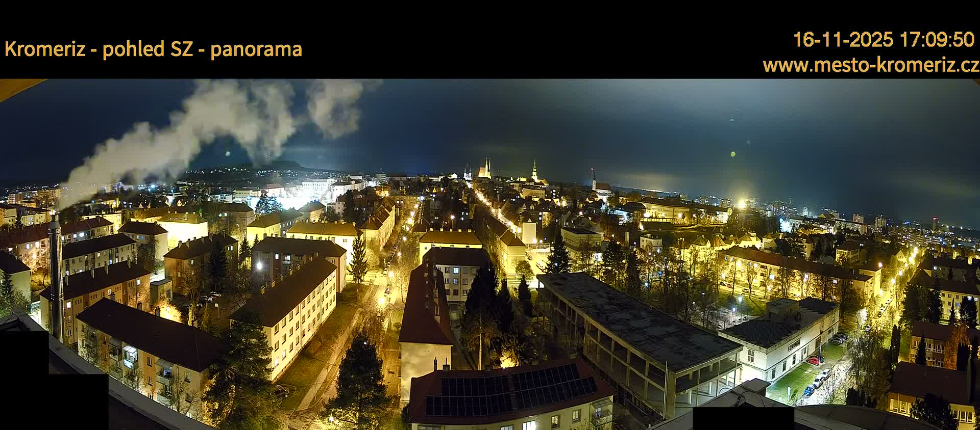 Kroměříž Northwest View Skyline Live Cam - Kromeriz, Zlin, Czechia
