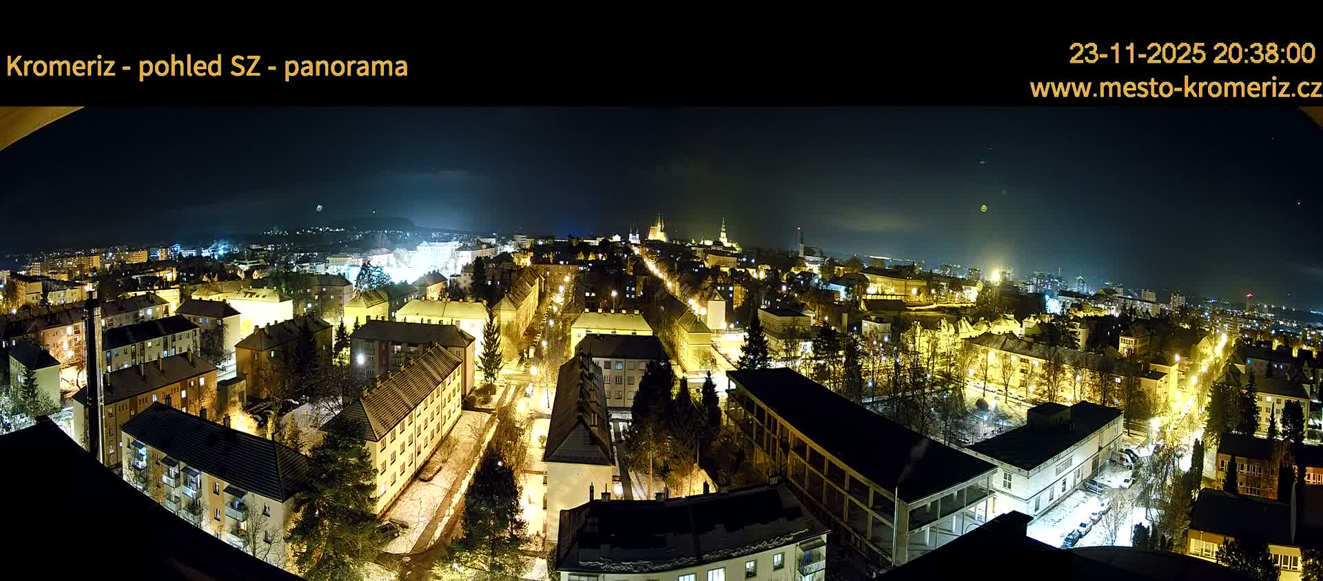 Kroměříž Northwest View Skyline Live Cam - Kromeriz, Zlin, Czechia