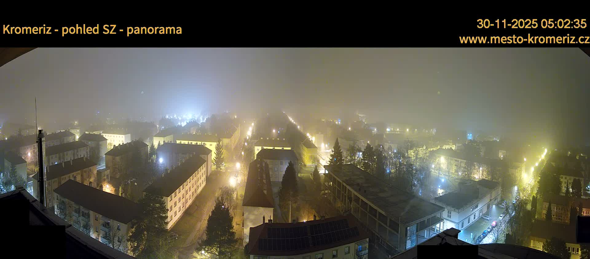 Kroměříž Northwest View Skyline Live Cam - Kromeriz, Zlin, Czechia