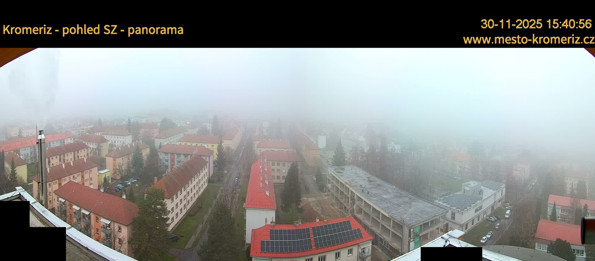Kroměříž Northwest View Skyline Live Cam - Kromeriz, Zlin, Czechia