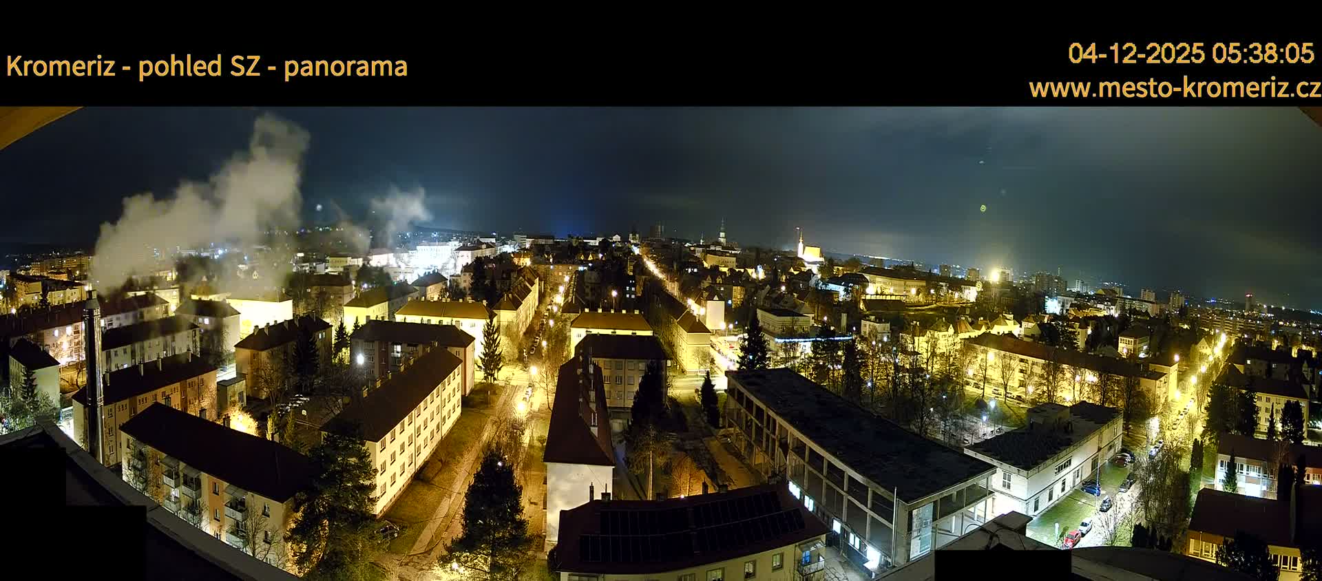 Kroměříž Northwest View Skyline Live Cam - Kromeriz, Zlin, Czechia