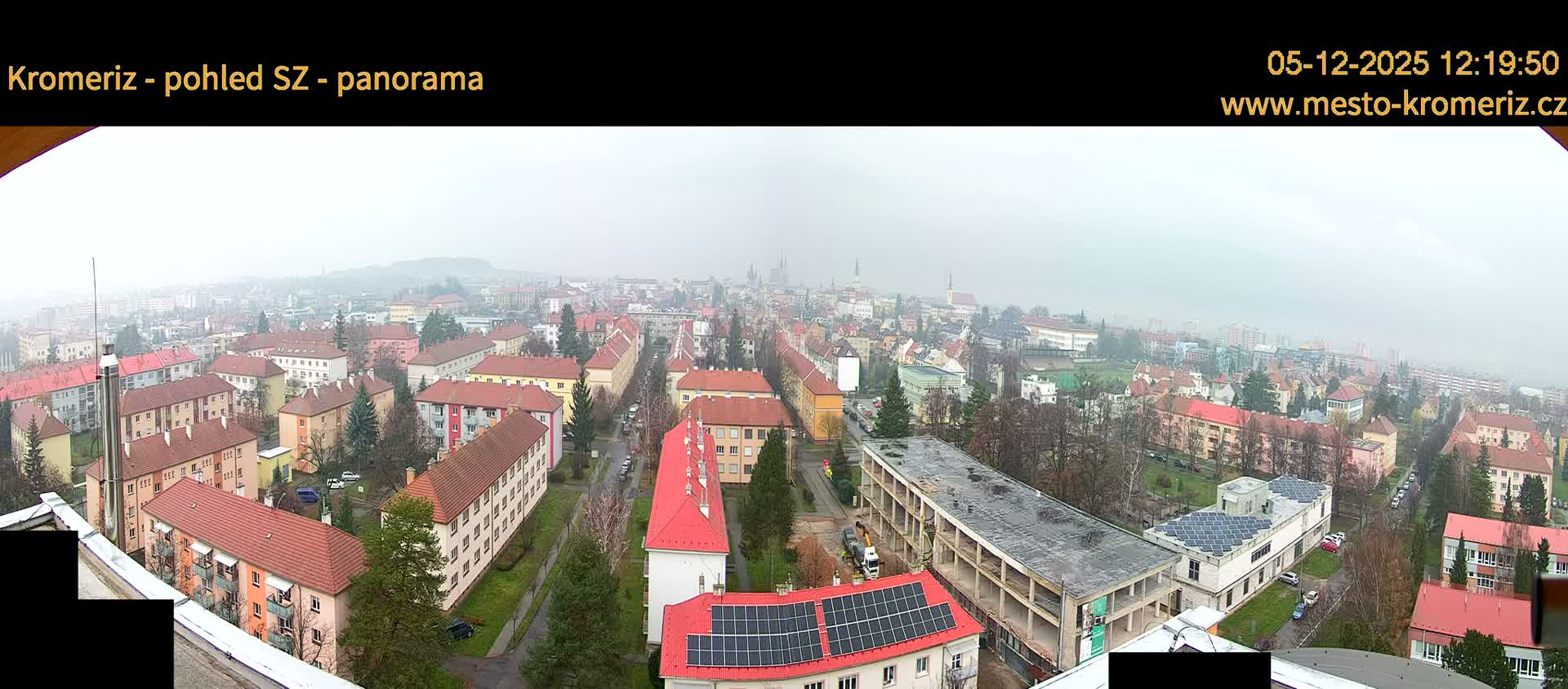 Kroměříž Northwest View Skyline Live Cam - Kromeriz, Zlin, Czechia