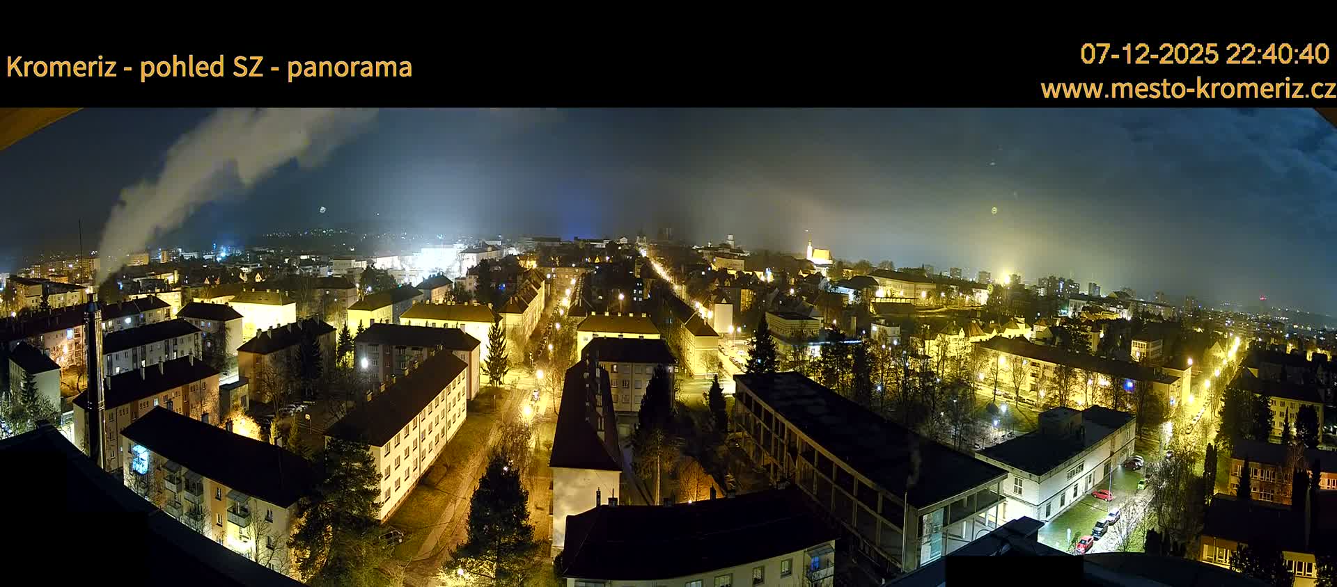 Kroměříž Northwest View Skyline Live Cam - Kromeriz, Zlin, Czechia