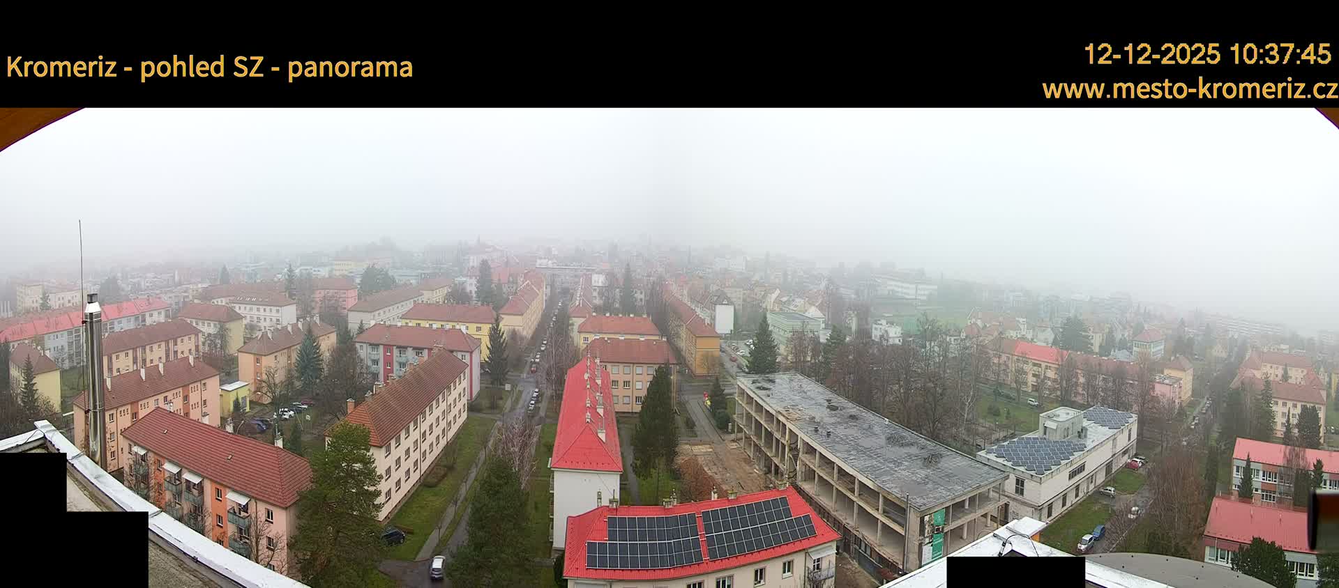 Kroměříž Northwest View Skyline Live Cam - Kromeriz, Zlin, Czechia