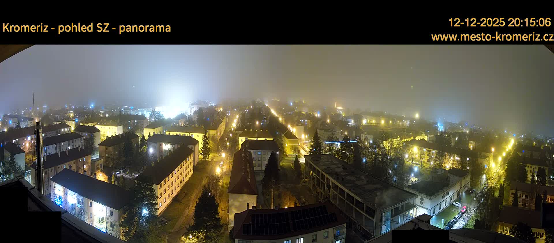 Kroměříž Northwest View Skyline Live Cam - Kromeriz, Zlin, Czechia
