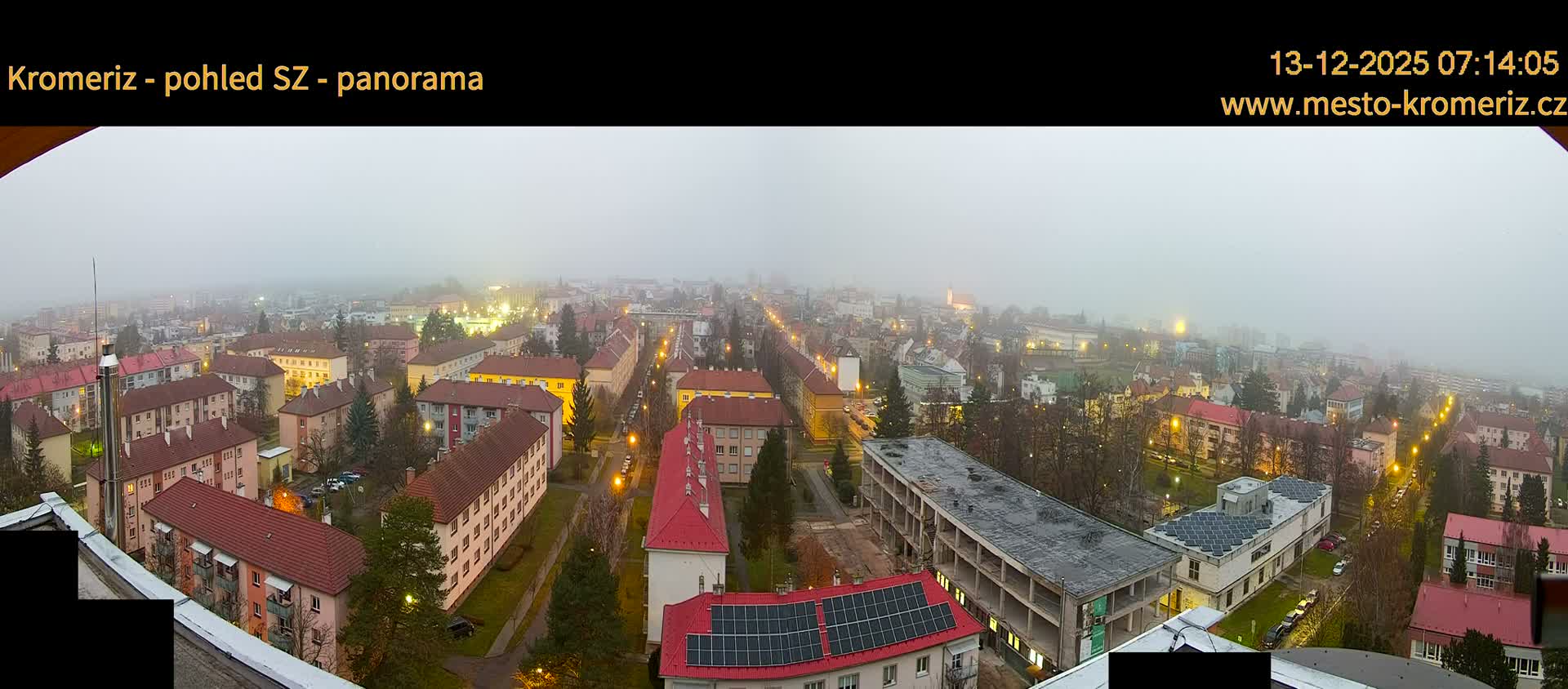 Kroměříž Northwest View Skyline Live Cam - Kromeriz, Zlin, Czechia