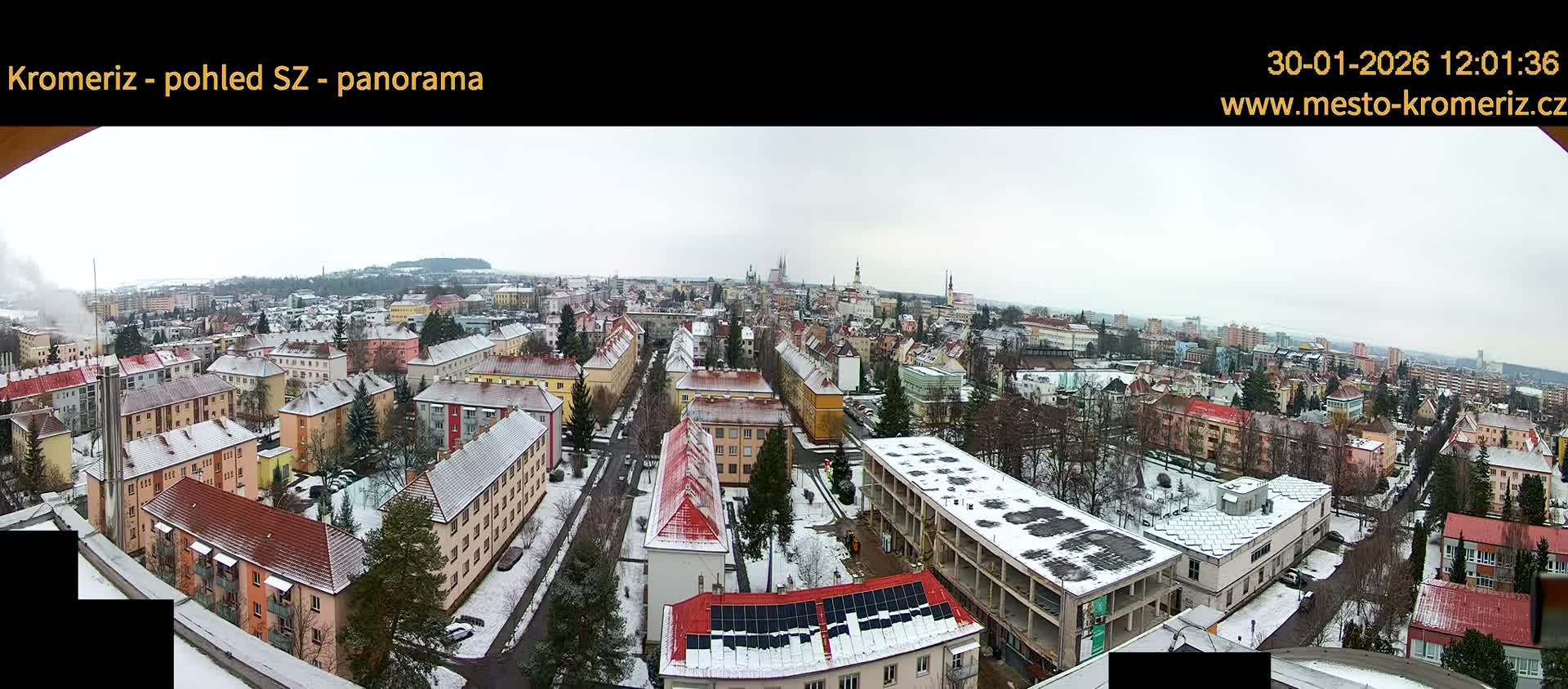 Kroměříž Northwest View Skyline Live Cam - Kromeriz, Zlin, Czechia