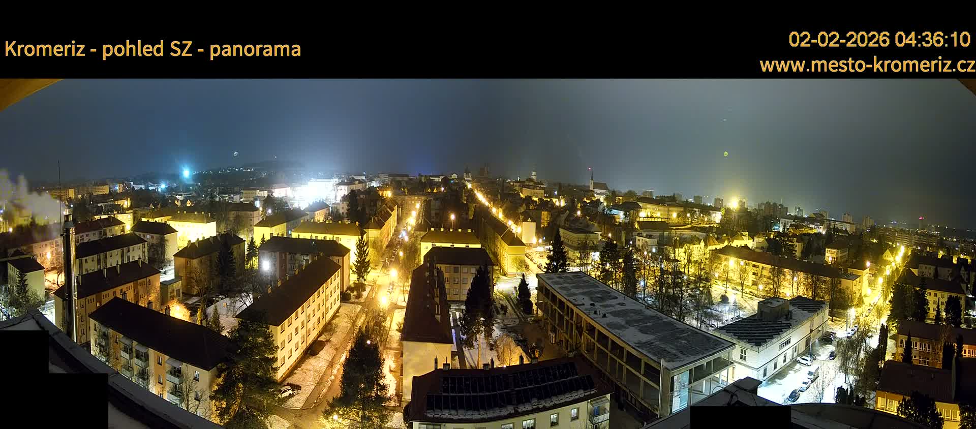 Kroměříž Northwest View Skyline Live Cam - Kromeriz, Zlin, Czechia