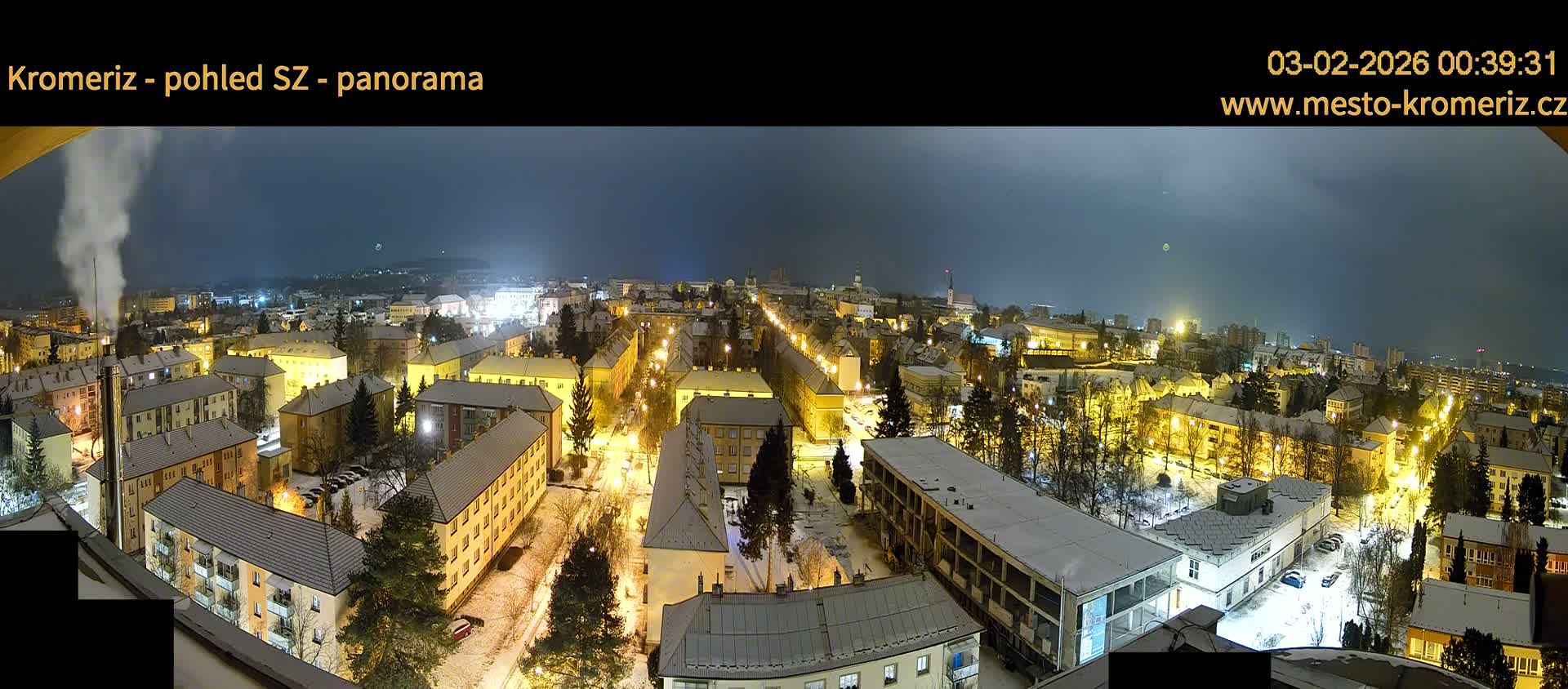 Kroměříž Northwest View Skyline Live Cam - Kromeriz, Zlin, Czechia