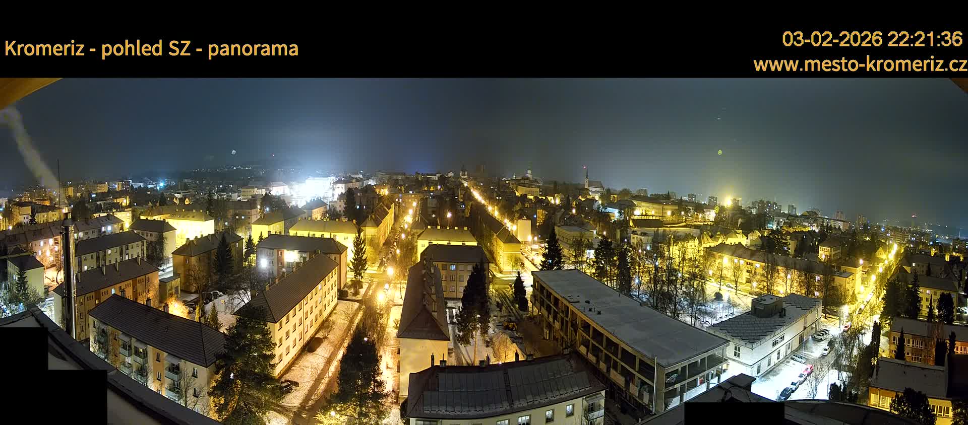 Kroměříž Northwest View Skyline Live Cam - Kromeriz, Zlin, Czechia