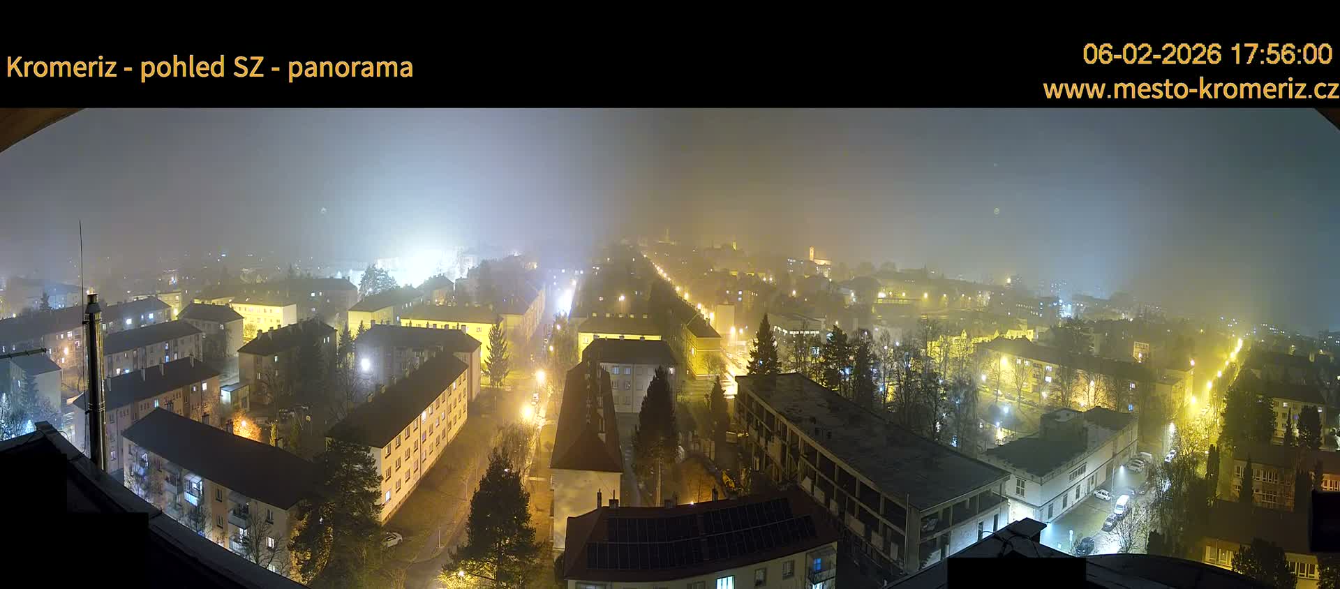Kroměříž Northwest View Skyline Live Cam - Kromeriz, Zlin, Czechia