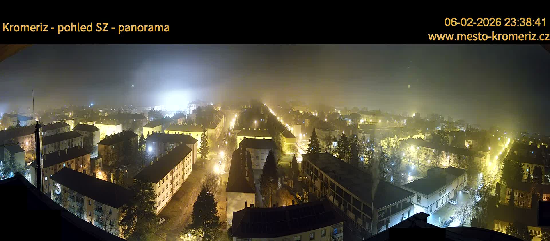 Kroměříž Northwest View Skyline Live Cam - Kromeriz, Zlin, Czechia