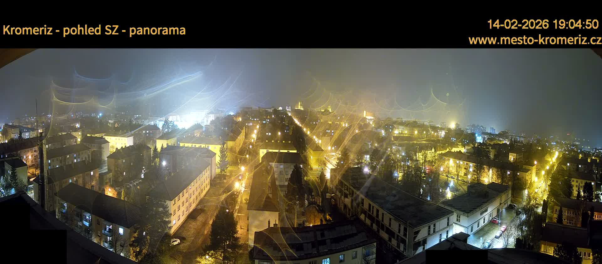 Kroměříž Northwest View Skyline Live Cam - Kromeriz, Zlin, Czechia