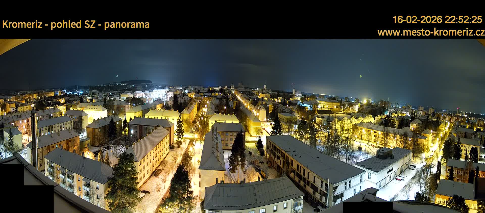Kroměříž Northwest View Skyline Live Cam - Kromeriz, Zlin, Czechia