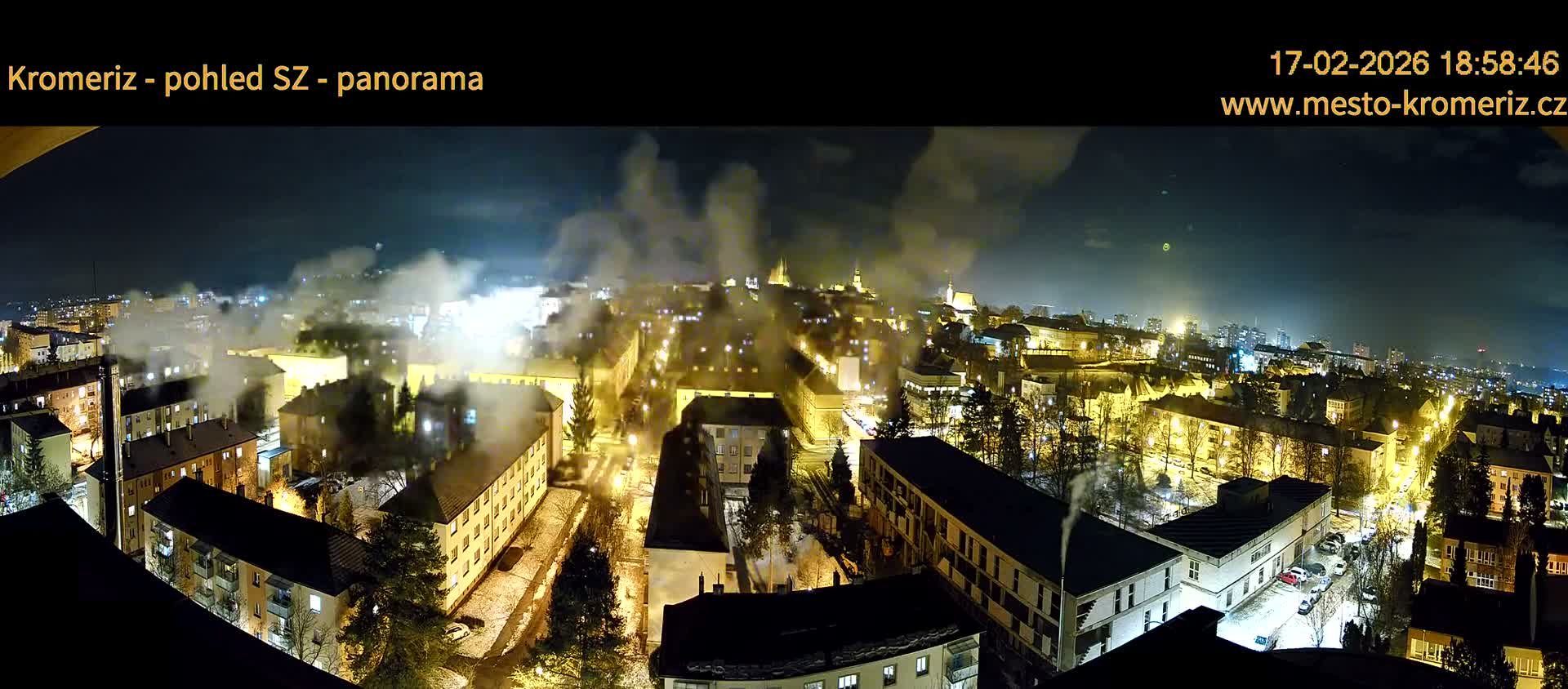 Kroměříž Northwest View Skyline Live Cam - Kromeriz, Zlin, Czechia