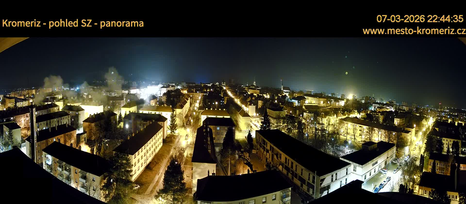 Kroměříž Northwest View Skyline Live Cam - Kromeriz, Zlin, Czechia