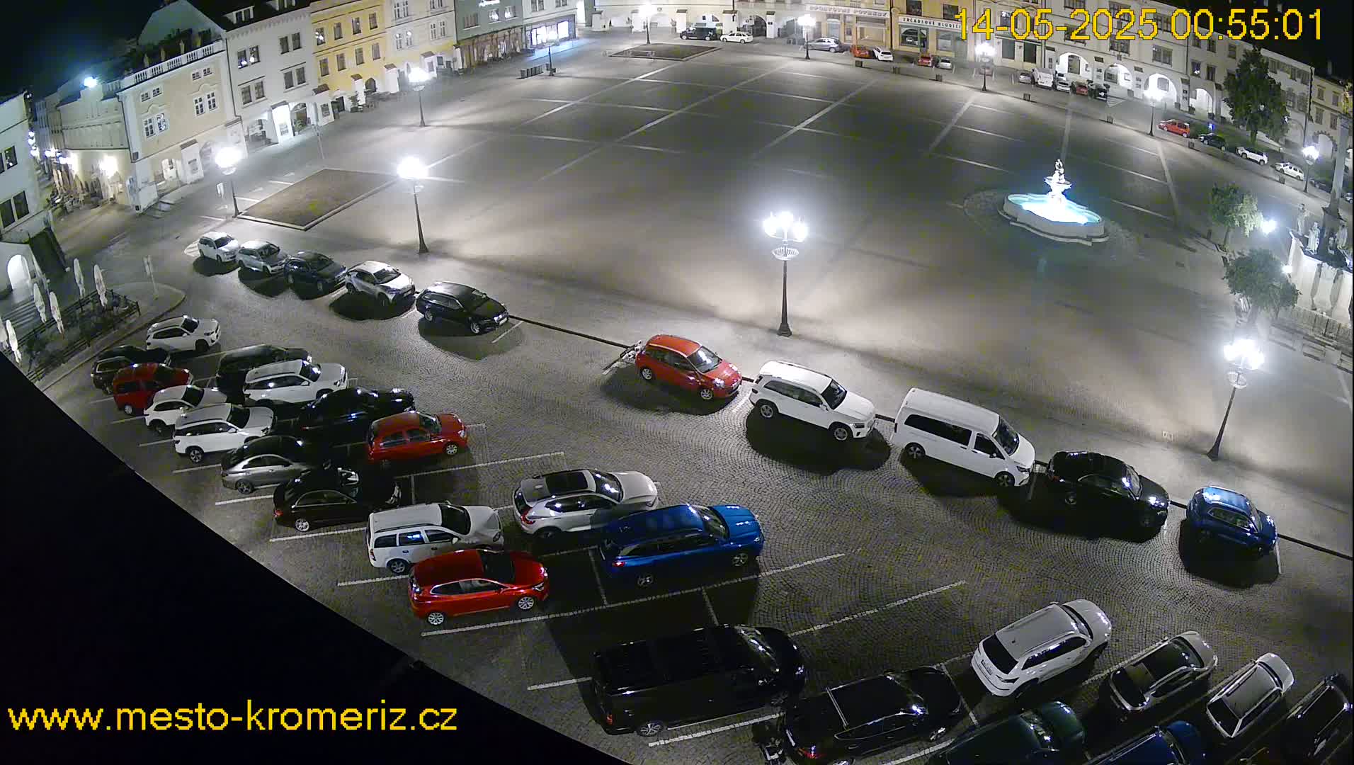 Kroměříž , (Velké náměstí ) Great Square East View Live Cam - Kromeriz, Zlin, Czechia