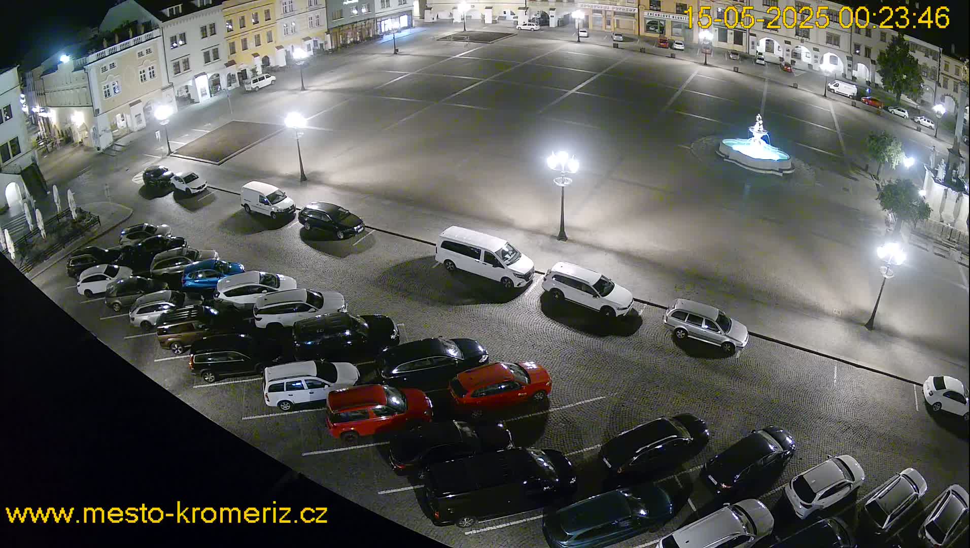 Kroměříž , (Velké náměstí ) Great Square East View Live Cam - Kromeriz, Zlin, Czechia