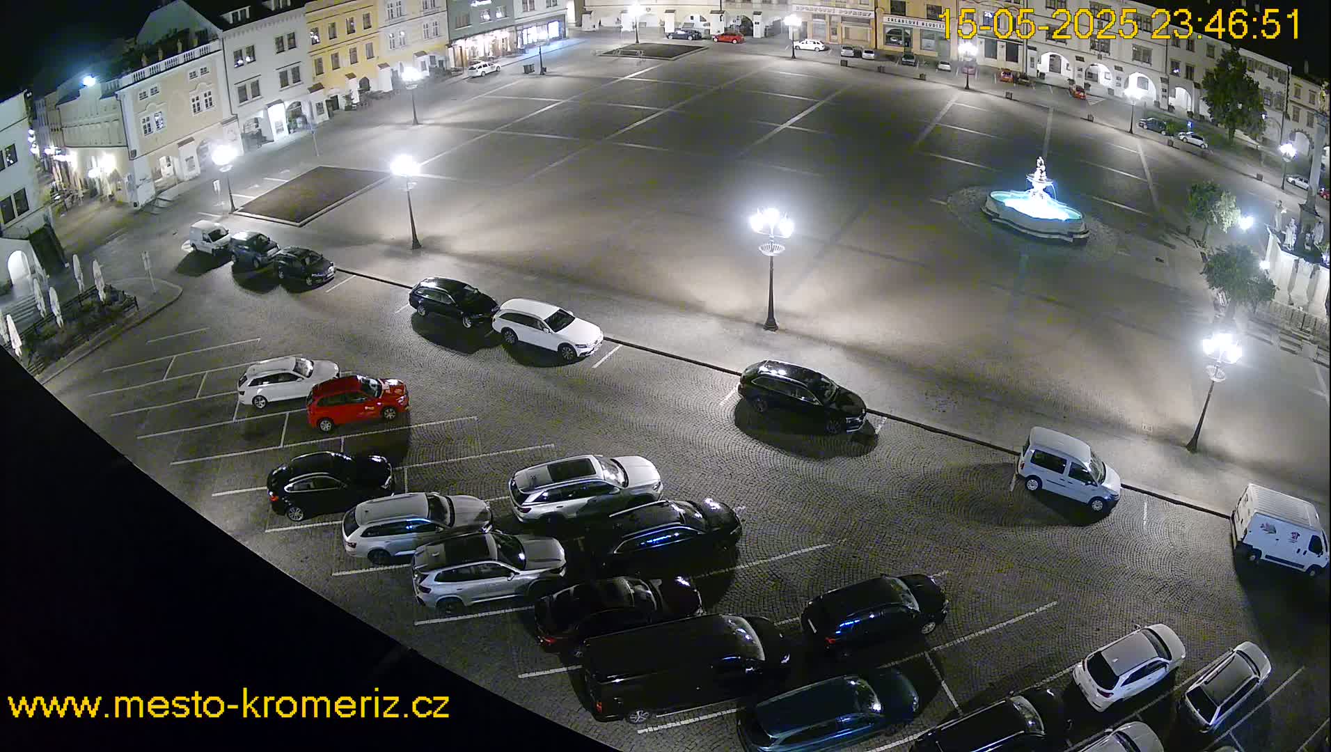 Kroměříž , (Velké náměstí ) Great Square East View Live Cam - Kromeriz, Zlin, Czechia